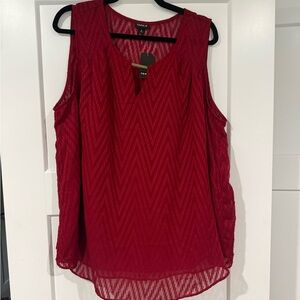 Torrid Women's Burgundy Sleeveless Top
